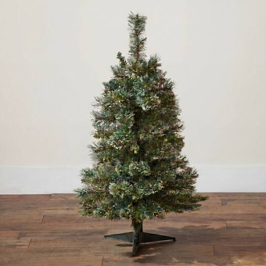 Nearly Natural 3ft. Unlit Wisconsin Slim Snow Tip Pine Artificial Christmas Tree